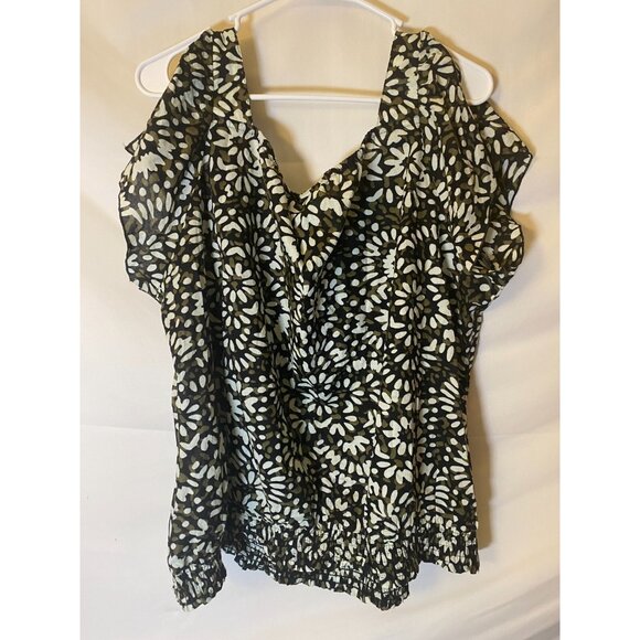 New NWT Cato Womens Plus Size 22W 24W 3X Summer Shirt Blouse Top Short Sleeve - Picture 3 of 3